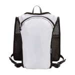 Gilet idratazione per running impermeabile e riflettente color sabbia seconda vista posteriore
