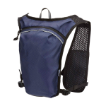 Gilet idratazione per running impermeabile e riflettente color blu mare terza vista
