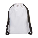 Sacca sportiva in tessuto riciclato impermeabile scomparto scarpe 18l color sabbia seconda vista posteriore