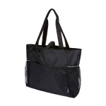 Borsa yoga in tessuto ripstop riciclato e impermeabile 18 l color nero
