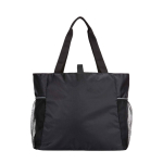 Borsa yoga in tessuto ripstop riciclato e impermeabile 18 l color nero seconda vista posteriore