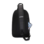 Borsa a tracolla per idratazione in tessuto riciclato impermeabile 6l color nero terza vista posteriore