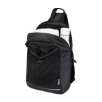 Borsa a tracolla per idratazione in tessuto riciclato impermeabile 6l color nero seconda vista