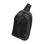 Borsa a tracolla per idratazione in tessuto riciclato impermeabile 6l color nero terza vista