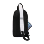 Borsa a tracolla per idratazione in tessuto riciclato impermeabile 6l color sabbia terza vista posteriore