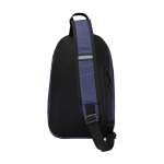 Borsa a tracolla per idratazione in tessuto riciclato impermeabile 6l color blu mare seconda vista posteriore
