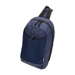 Borsa a tracolla per idratazione in tessuto riciclato impermeabile 6l color blu mare terza vista