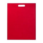 Borsa in non woven riciclato termosaldata e ultraresistente 5l color rosso seconda vista frontale