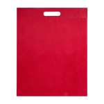 Borsa in non woven riciclato termosaldata e ultraresistente 5l color rosso terza vista frontale