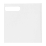 Borsa in non woven riciclato termosaldata e ultraresistente 5l color bianco vista dettaglio 1