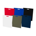 Borsa in non woven riciclato termosaldata e ultraresistente 5l color verde scuro seconda vista in vari colori