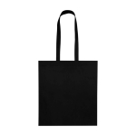 Shopper multiuso in non woven riciclato resistente allo strappo 6l color nero terza vista frontale