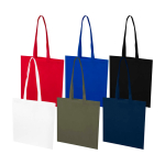 Shopper multiuso in non woven riciclato resistente allo strappo 6l color nero seconda vista in vari colori