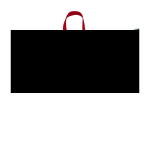 Shopper multiuso in non woven riciclato resistente allo strappo 6l color rosso terza vista frontale
