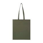 Shopper multiuso in non woven riciclato resistente allo strappo 6l color verde scuro seconda vista frontale