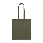 Shopper multiuso in non woven riciclato resistente allo strappo 6l color verde scuro terza vista frontale