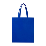 Borsa per la spesa in non woven riciclato e durevole con soffietto color blu reale seconda vista frontale