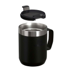 Tazza da campeggio in acciaio inox riciclato 236ml Stanley Everyday color nero seconda vista