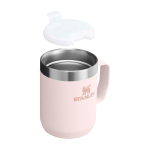 Tazza da campeggio in acciaio inox riciclato 236ml Stanley Everyday color rosa chiaro seconda vista