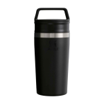 Tazza take-away in acciaio con tappo ermetico 350ml Stanley Café-To-Go color nero seconda vista frontale