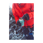 Contenitore alimenti con posate e coperchio isolante con valvola 400ml color rosa chiaro immagine stile di vita 2