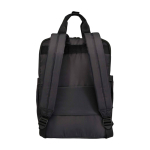 Zaino da viaggio ecologico multiuso per portatile 9l 14” color nero seconda vista posteriore
