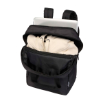 Zaino da viaggio ecologico multiuso per portatile 9l 14” color nero terza vista
