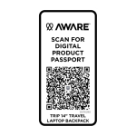 Zaino da viaggio ecologico multiuso per portatile 9l 14” color nero quarta vista