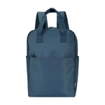 Zaino da viaggio ecologico multiuso per portatile 9l 14” color azzurro ciano seconda vista frontale