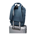 Zaino da viaggio ecologico multiuso per portatile 9l 14” color azzurro ciano seconda vista