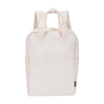 Zaino da viaggio ecologico multiuso per portatile 9l 14” color bianco sporco seconda vista frontale
