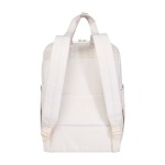 Zaino da viaggio ecologico multiuso per portatile 9l 14” color bianco sporco seconda vista posteriore