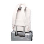 Zaino da viaggio ecologico multiuso per portatile 9l 14” color bianco sporco seconda vista