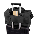 Borsone da viaggio ecologico progettato per uso pratico e comodo 42l color nero seconda vista