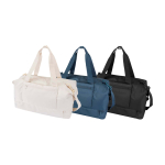 Borsone da viaggio ecologico progettato per uso pratico e comodo 42l color nero seconda vista in vari colori