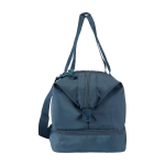 Borsone da viaggio ecologico progettato per uso pratico e comodo 42l color azzurro ciano vista laterale