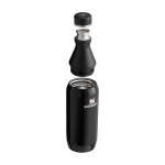 Brraccia in acciaio inox riciclato doppia apertura 350ml Stanley All Day Slim color nero seconda vista