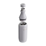 Brraccia in acciaio inox riciclato doppia apertura 350ml Stanley All Day Slim color grigio seconda vista