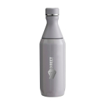 Brraccia in acciaio inox riciclato doppia apertura 350ml Stanley All Day Slim color grigio vista con logo stampato 2