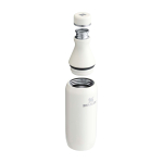 Brraccia in acciaio inox riciclato doppia apertura 350ml Stanley All Day Slim color beige seconda vista