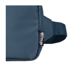 Borsa a tracolla da viaggio in poliestere riciclato con scomparto 1l color azzurro ciano vista dettaglio 1