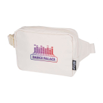 Borsa a tracolla da viaggio in poliestere riciclato con scomparto 1l color bianco sporco