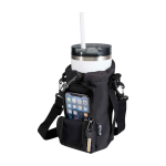 Borsa da viaggio per bottiglie realizzata con materiali ecologici 2l color nero