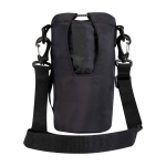 Borsa da viaggio per bottiglie realizzata con materiali ecologici 2l color nero seconda vista posteriore