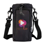 Borsa da viaggio per bottiglie realizzata con materiali ecologici 2l color nero