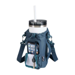 Borsa da viaggio per bottiglie realizzata con materiali ecologici 2l color azzurro ciano