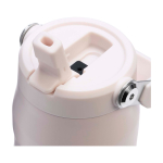 Borraccia in acciaio inox riciclato con tappo ribaltabile e cannuccia 700ml Stanley IceFlow™ 2.0 color rosa chiaro vista dettaglio 1