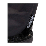 Beauty case in poliestere riciclato con ampio scomparto inferiore 6l color nero vista dettaglio 1