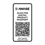 Beauty case in poliestere riciclato con ampio scomparto inferiore 6l color nero terza vista