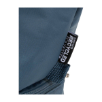 Beauty case in poliestere riciclato con ampio scomparto inferiore 6l color azzurro ciano vista dettaglio 1